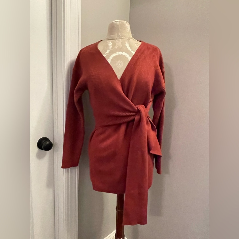 Faux- wrap Sweater size Small. Smoke free.